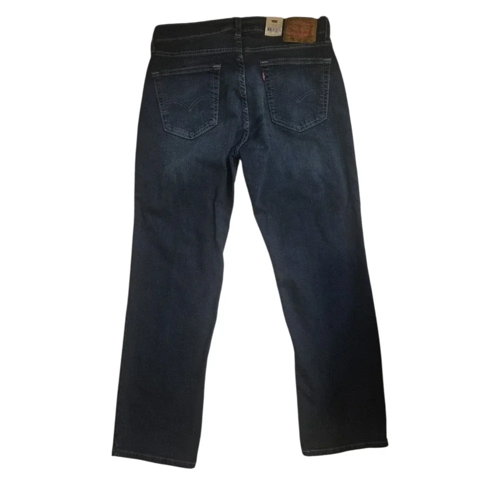 Levis 559 Relaxed Straight Jeans Mens 33x30 Dark Wash Indigo Stretch Denim NEW